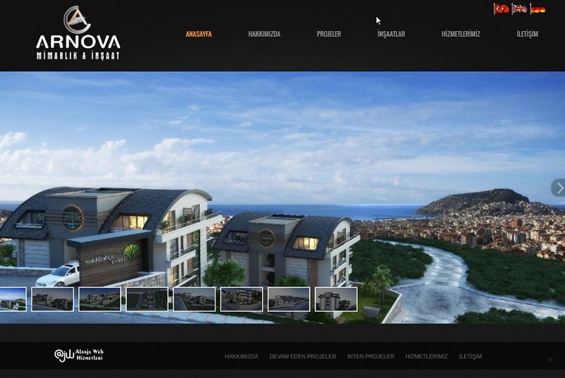 Alanya Web Tasarım - Arnova Mimarlık & İnşaat 
