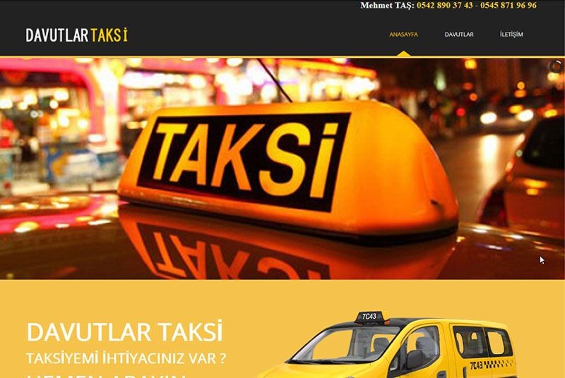 Alanya Web Tasarım - Davutlar Taksi 