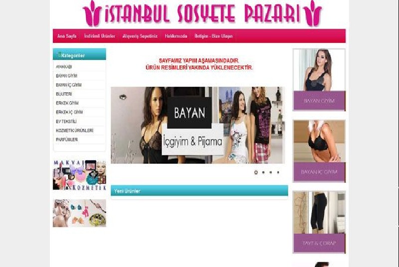 Alanya Web Tasarım - İstanbul Sosyete Pazarı (Alanya) 