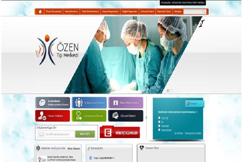 Alanya Web Tasarım - Özen Tıp Merkezi 