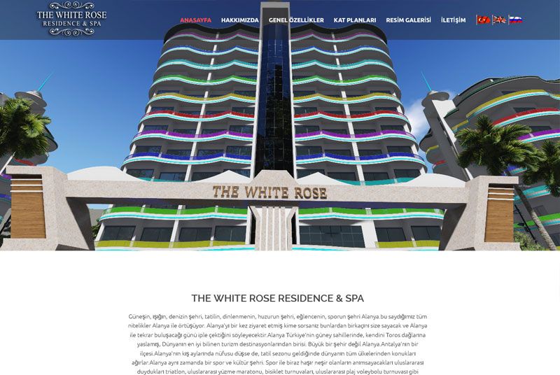 Alanya Web Tasarım - The White Rose Alanya 