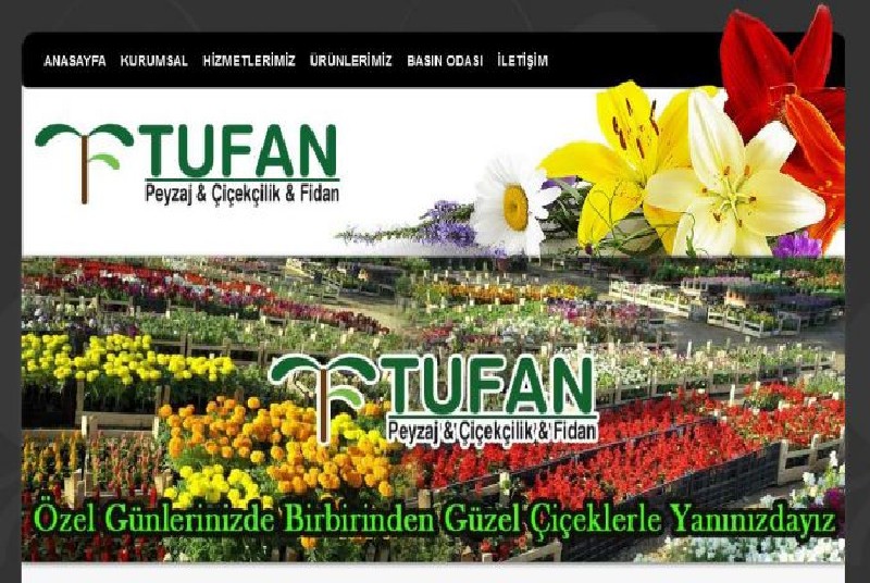 Alanya Web Tasarım - Tufan Çiçekçilik 
